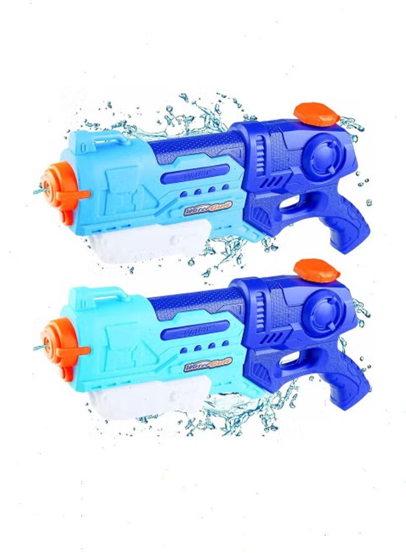 Yoawllty 2Pcs Water Gun Toys for Kids, Swimming Pool Toys, Water Pistol Beach Shooting Toy Outdoor, Water Toys Shooter for Summer (Blue) - Image 1