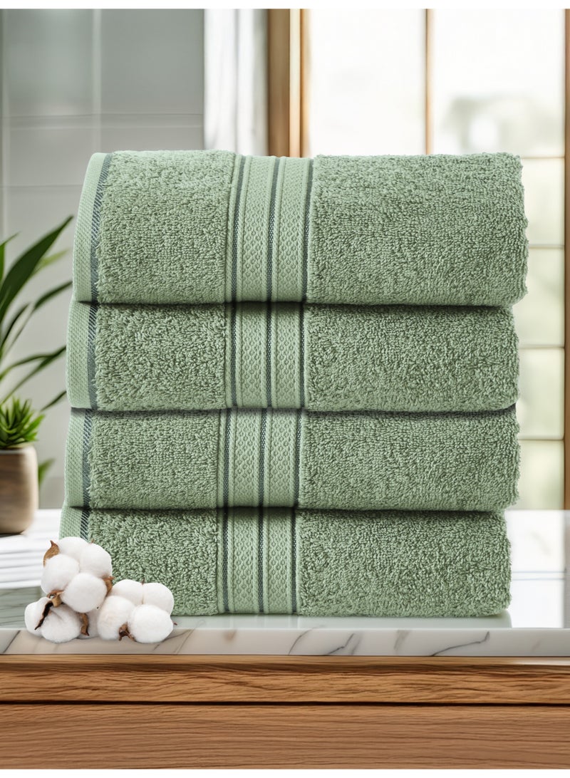 Donetella 4-Pcs Premium Bath Towel Set (70x140 cm) – 600 GSM 100% Cotton,100% Combed Cotton 600 GSM | Quick Dry, Ultra-Absorbent, Thick & Plush | Ideal for Bath, Spa, Gym, Hotel & Everyday Luxury - Image 1