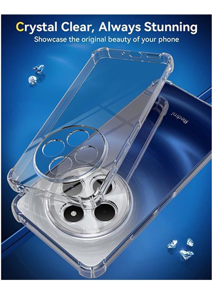 جراب شفاف ومضاد للصدمات لهاتف شاومي ريدمي 14 سي Xiaomi Redmi 14C (4G) & 14R & POCO C75 - Image 2