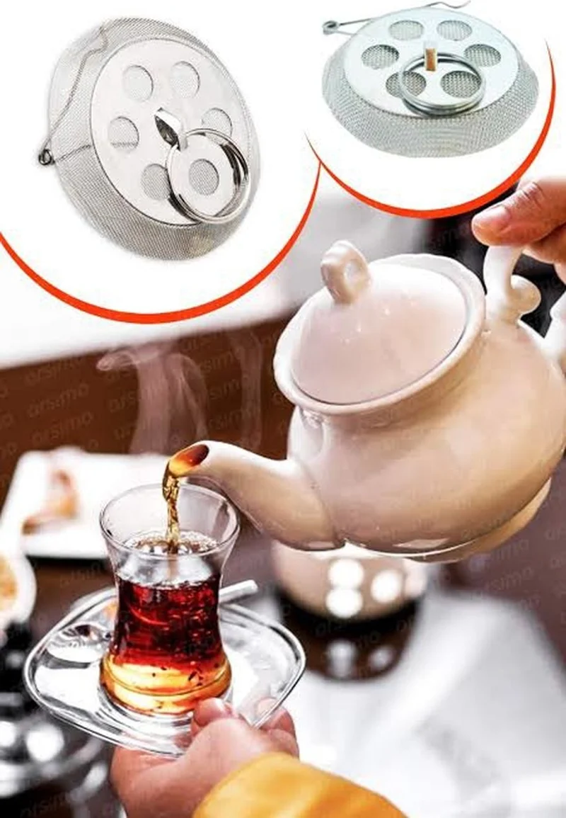 Hane216 Tea Strainer for 2 Teapots, Disconnectable Teapot Strainer