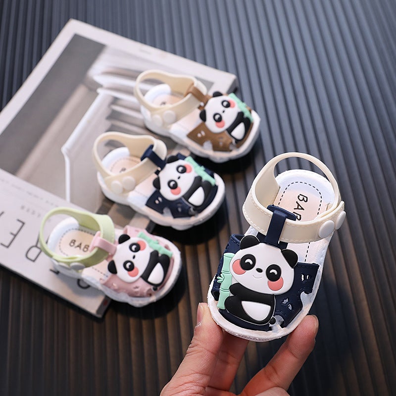 2024 Summer Children'S Sandals 0-1-2 Years Old Toddler Shoes Toddler Toe Soft Sole Cartoon Sandals For Boys And Girls - Image 2