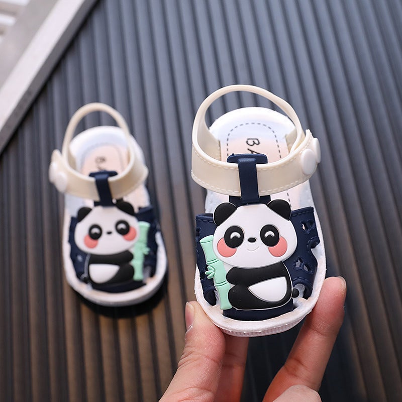 2024 Summer Children'S Sandals 0-1-2 Years Old Toddler Shoes Toddler Toe Soft Sole Cartoon Sandals For Boys And Girls - Image 1