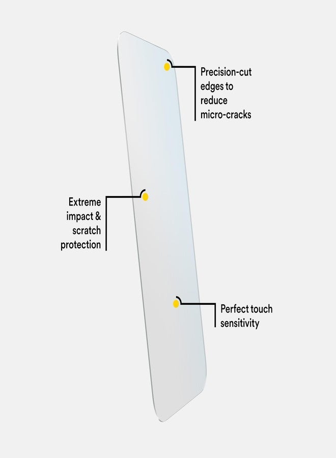 BodyGuardz Pure 3 Blue Light Screen Protector for iPhone 15 Pro/iPhone 15, Durable Tempered Glass with Retina Protection, Easy Installation, Case-Friendly, Perfect Touch Sensitivity - Image 5