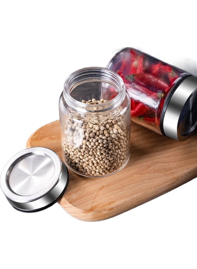 NewAir Spice Jars, Kitchen Seasoning Storage Containers, Airtight Dry Spice Pots Set, 4-Piece Home Kitchen Bottle Combination - Image 2