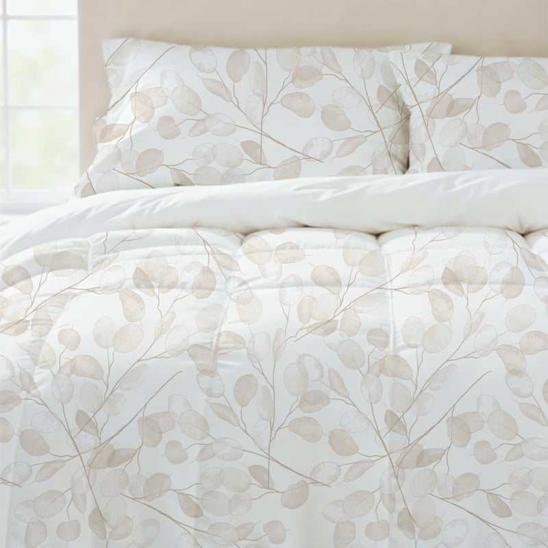 Cottage طقم لحاف كوتاج 6 قطع بتصميم أوراق بوهيمية مقاس كينغ 220*240 سم - Image 2