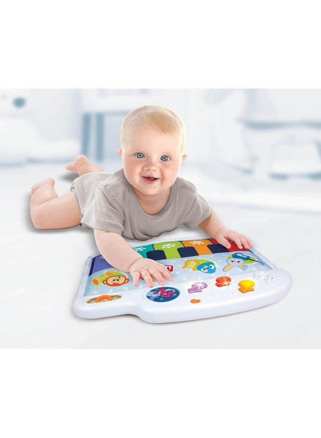 Winfun Animal Friends Infant Soft Crib Piano Musical Toy for Newborns (0+ Months) 3 Play Modes, 5 Colorful Keys & Animal Sounds, Tummy Time & Sit-Up Play, Promotes Sensory & Cognitive Development - Image 4