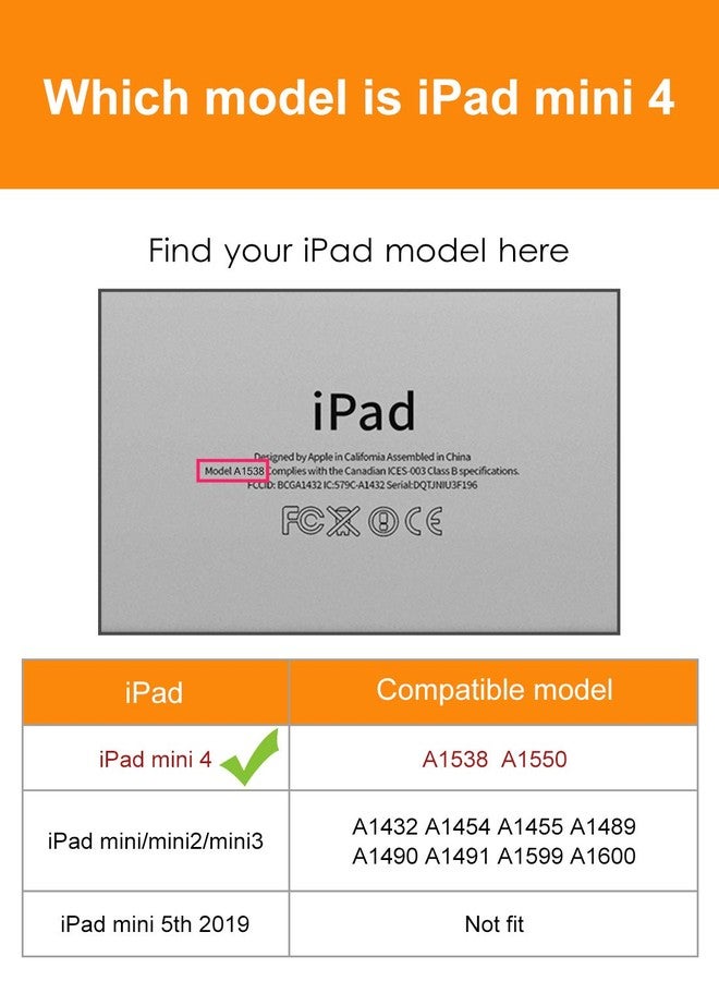 DTTO for iPad Mini 4 Case, Premium Leather Folio Stand Cover Case with Multi-Angle Viewing and Auto Wake-Sleep Function, Front Pocket for iPad Mini 4 - Brown - Image 2