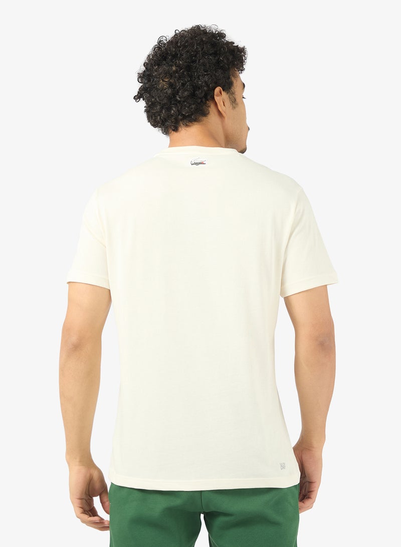 لاكوست تيشيرت كرو رقبة قطن فائق الجفاف للعطلات - Image 2