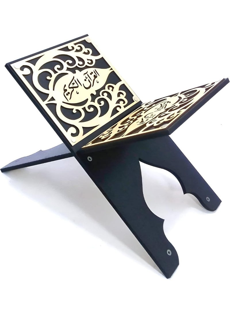 Wooden Quran stand, Islamic book holder, decorative and sturdy book stand for reading, display, and special gift occasions. - Image 3