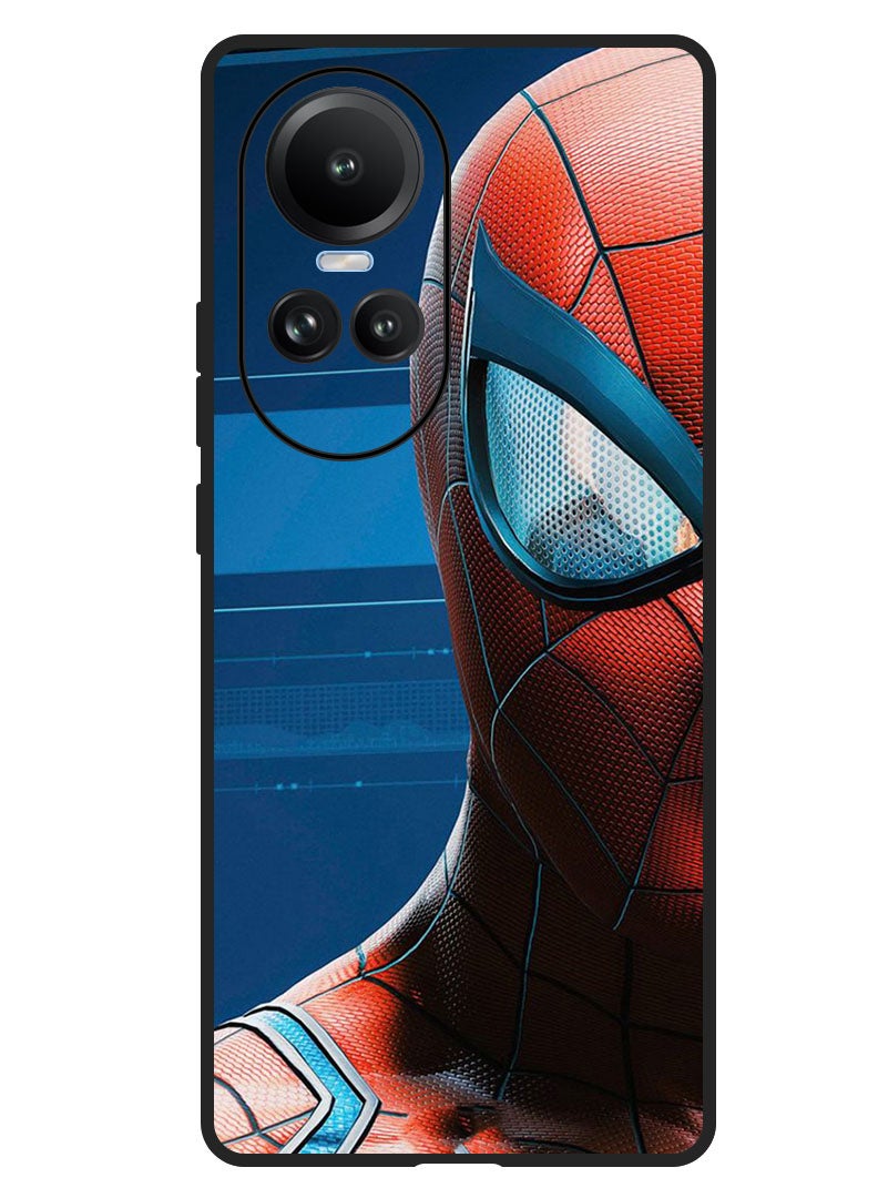 Theodor Protective Case Anti Scratch Shock Proof Bumper Cover For Oppo Reno 10/10 Pro Spiderman half face - Image 1