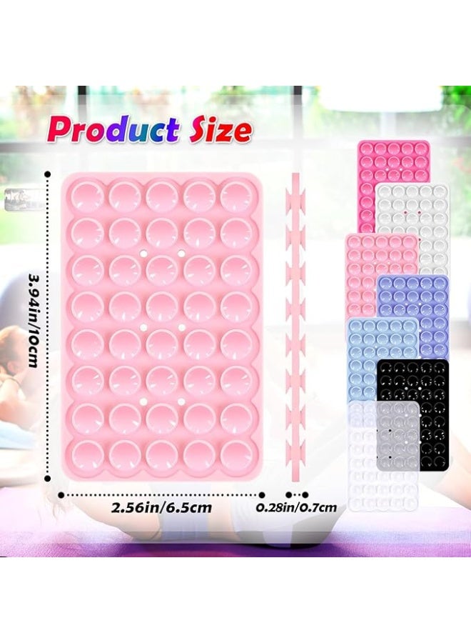 جراب هاتف من السيليكون مزدوج الجوانب مع قاعدة شفط قابلة للفصل، مقبض هاتف لاصق بقوة شفط أعلى لهاتف iPhone، حامل ملحقات الهاتف بدون استخدام اليدين للصور الشخصية ومقاطع الفيديو (رمادي) - Image 4