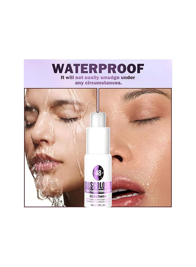 Color Changing Foundation for Mature Skin | 30ml Waterproof Smoothing BB Cream Corrector - Color Changing Makeup | for Women Face Body Beauty Complexion Girl - Image 5