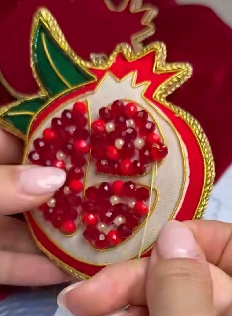 Baci milano Christmas Decoration FABRIC HANDMADE ORNAMENTS HEART - Image 5