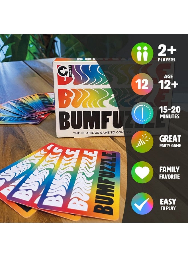 Ginger Fox - Bumfuzzle Quick-Thinking Card Game for Adults & Kids, Hilarious Family Game Night, Fast-Paced Sleepover & Party Fun, Age 12+, 80 Cards - Image 4