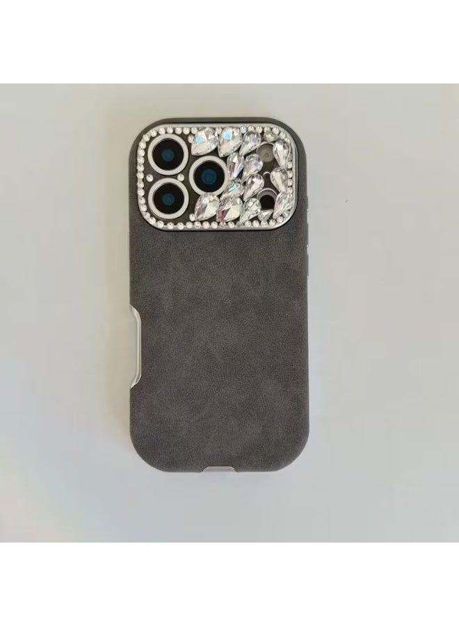 Temu Timo iPhone case with a luxurious, modern design adorned with crystals around the camera; a sophisticated and elegant style compatible with iPhone 17 Pro