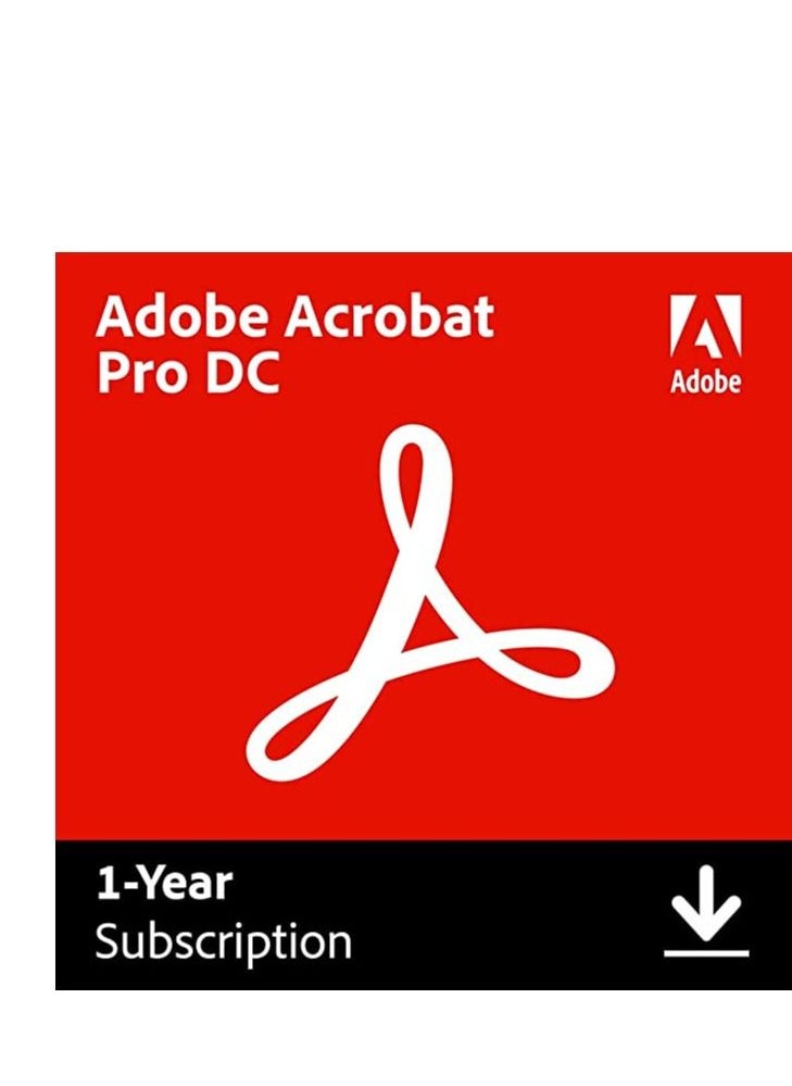 Adobe - Adobe Acrobat Pro 2023 PDF'S Editing and  with Document Cloud services Software 24-Subscription Pc For Windows - Image 1