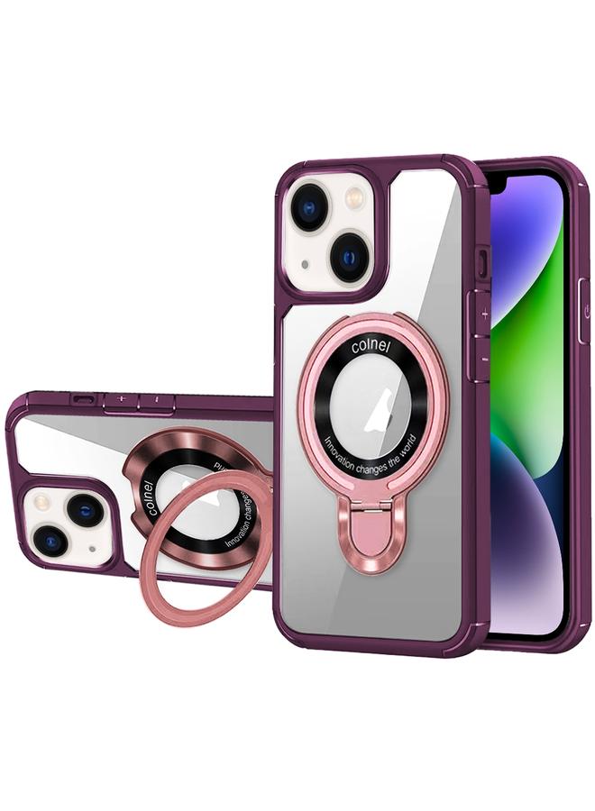 Case For iPhone 14 Plus MagSafe Acrylic Hybrid TPU Phone Case with Holder