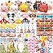 DMIGHT Farm Animals Birthday Party Favors Set 82 PCS Barnyard Animal Masks Sticker Keychains Straw Slap wristbands Rubber Pigs Gift for Kids Birthday Party Baby Shower Goodie Bag Filles Supplies - Image 3