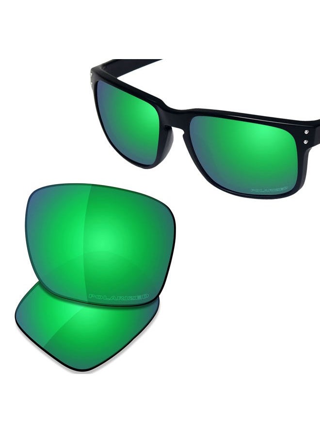 SAUCER - Premium Replacement Lenses for Oakley Holbrook OO9102 Sunglasses High Defense - Jade Green Polarized - Image 1