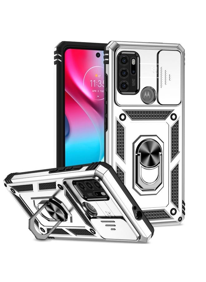 Case Cover For For Motorola Moto G60s Sliding Camshield Holder Phone Case(Silver) - pzsku/Z8A070B689B76FB3C9F71Z/45/_/1709823350/650f25dd-afa7-4205-abf8-964d62069592