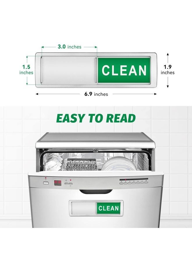 هومستر غسالة الأطباق تنظيف المغناطيس علامة الأتربة يتغير الغالق فقط عند الضغط عليه عدم خدش المغناطيس القوي أو خيارات اللصق يوضح مؤشر ما إذا كانت الأطباق نظيفة أم متسخة - Image 3