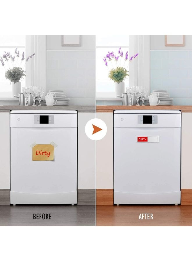 هومستر غسالة الأطباق تنظيف المغناطيس علامة الأتربة يتغير الغالق فقط عند الضغط عليه عدم خدش المغناطيس القوي أو خيارات اللصق يوضح مؤشر ما إذا كانت الأطباق نظيفة أم متسخة - Image 5