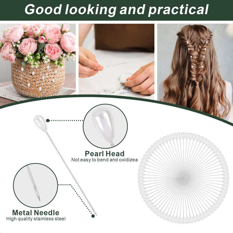 DSUWAZU Floral Tape and Wire Arrangement Tools Kit, Green Tape, Boutonniere Pin for Bouquet Stem Wrap, Florist and Wreath Making Supplies - Image 5