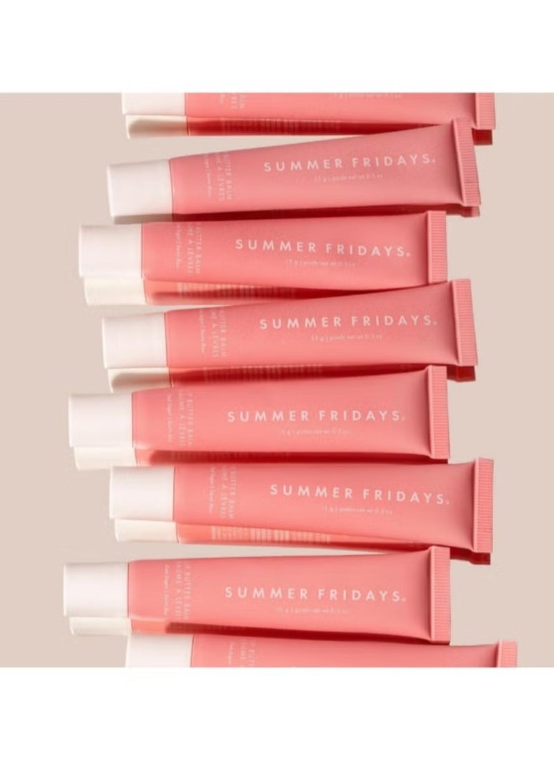 SUMMER FRIDAYS - Summer Fridays Lip Butter Balm - Conditioning Lip Mask and Lip Balm for Instant Moisture, Shine and Hydration - Sheer-Tinted, Soothing Lip Care - Pink Sugar (.5 Oz) - Image 1