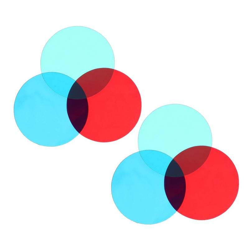 Educational Resource Kit 6 Primary Color Filters for Light Science Experiments Teaching Tools - Image 2