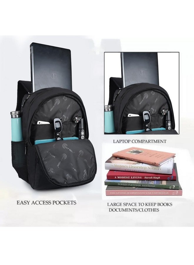 Half Moon Half Moon Spectre College Bag for Women Men | 15.6-inch Laptop Bag for Men Women | Stylish & Trendy College/Office/School Backpack with Multiple Pockets & Padded Laptop Compartment (Black)  - Image 3