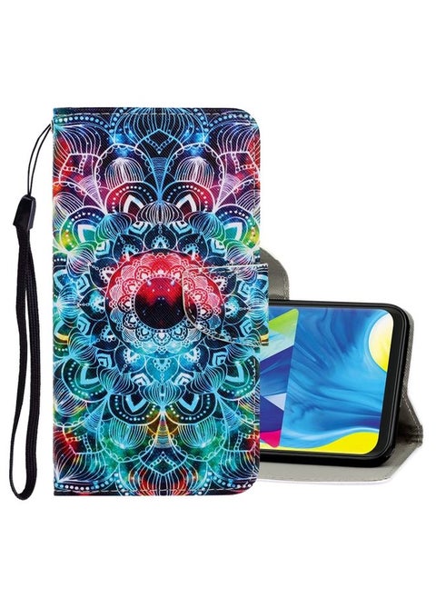 Case Cover For Galaxy A10 / M10 3D Colored Drawing Horizontal Flip PU Leather Case with Holder & Card Slots & Wallet Mandala