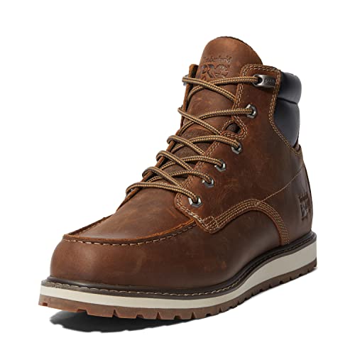 Timberland حذاء عمل صناعي للرجال من تيمبرلاند برو إيرفاين ويدج بارتفاع 6 إنش مع مقدمة ناعمة، بني كاثاي سبايس - 2024 جديد، 7M - Image 5