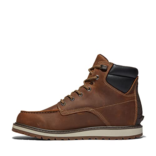 Timberland حذاء عمل صناعي للرجال من تيمبرلاند برو إيرفاين ويدج بارتفاع 6 إنش مع مقدمة ناعمة، بني كاثاي سبايس - 2024 جديد، 7M - Image 2