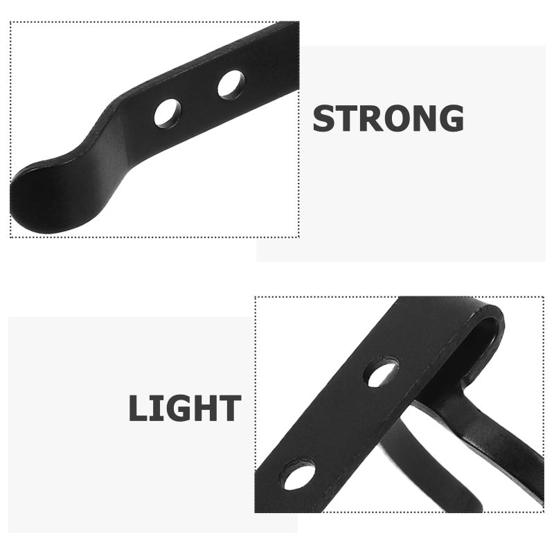 2pcs Metal Flashlight Clip for Belt Pocket and Hat Heavy Duty Flashlight Clip Detachable Flashlight Clip for Work and Outdoor Use - Image 4