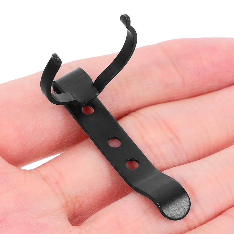 2pcs Metal Flashlight Clip for Belt Pocket and Hat Heavy Duty Flashlight Clip Detachable Flashlight Clip for Work and Outdoor Use - Image 5