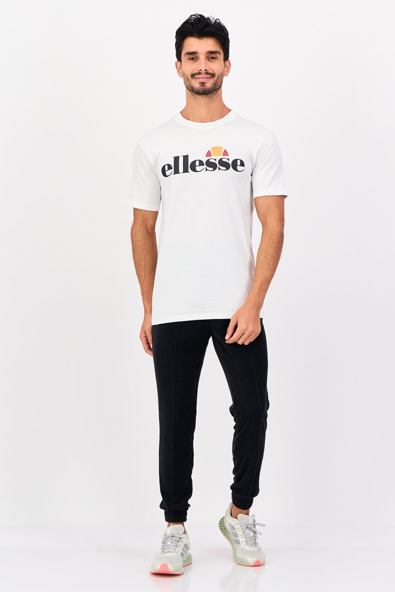 Ellesse Men Sportswear Fit Short Sleeve Outdoor T-Shirt, White - Image 4