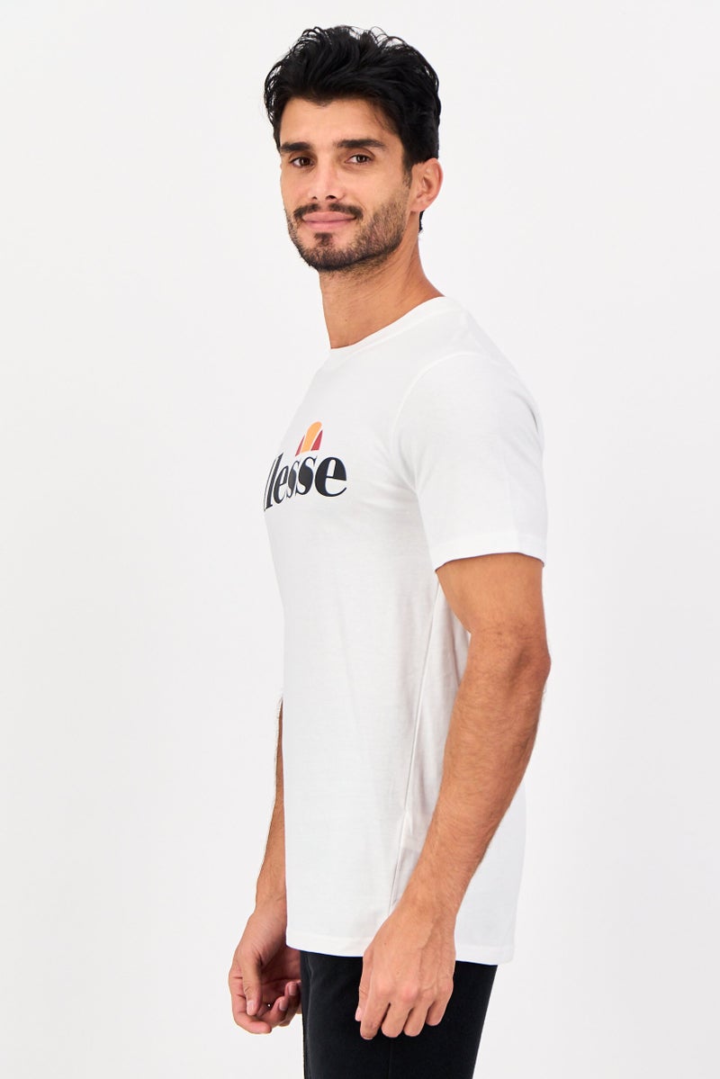 Ellesse Men Sportswear Fit Short Sleeve Outdoor T-Shirt, White - Image 2