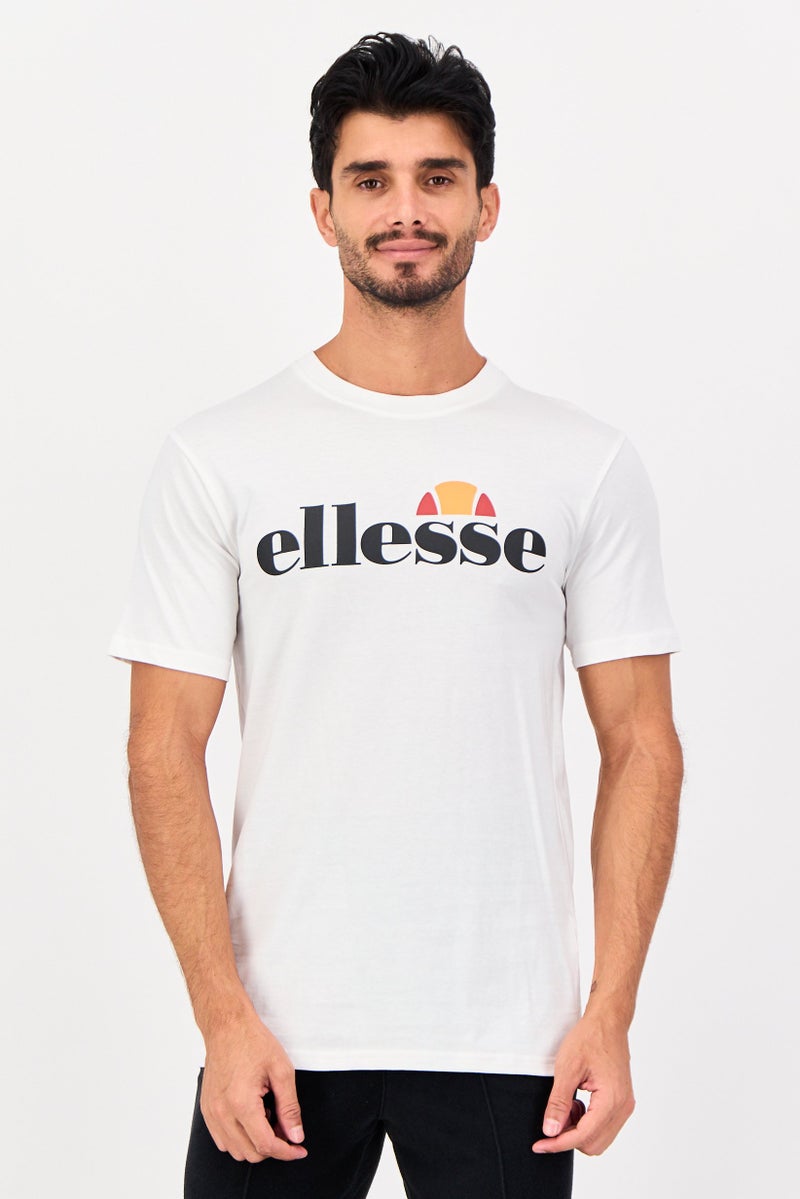 Ellesse Men Sportswear Fit Short Sleeve Outdoor T-Shirt, White - Image 1