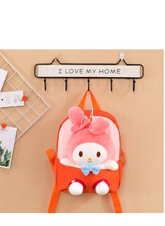 Y&D Kawaii Plush My Melody Bag for Girls  Kuromi Plush Backpack CutePlush Bag Cartoon Shoulder Bag Cute AnimeMy MelodyBag Plush Shoulder Bag Anime Toy Bag for Anime Fans  - Image 1