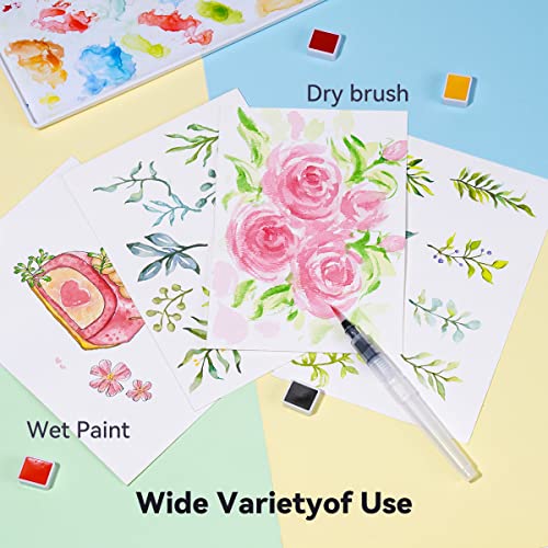 Lightwish MeiLiang Watercolor Paint Set, 36 Vivid Colors in Pocket Box with Metal Ring and Watercolor Brush, Perfect for Students, Beginners and More - Image 5