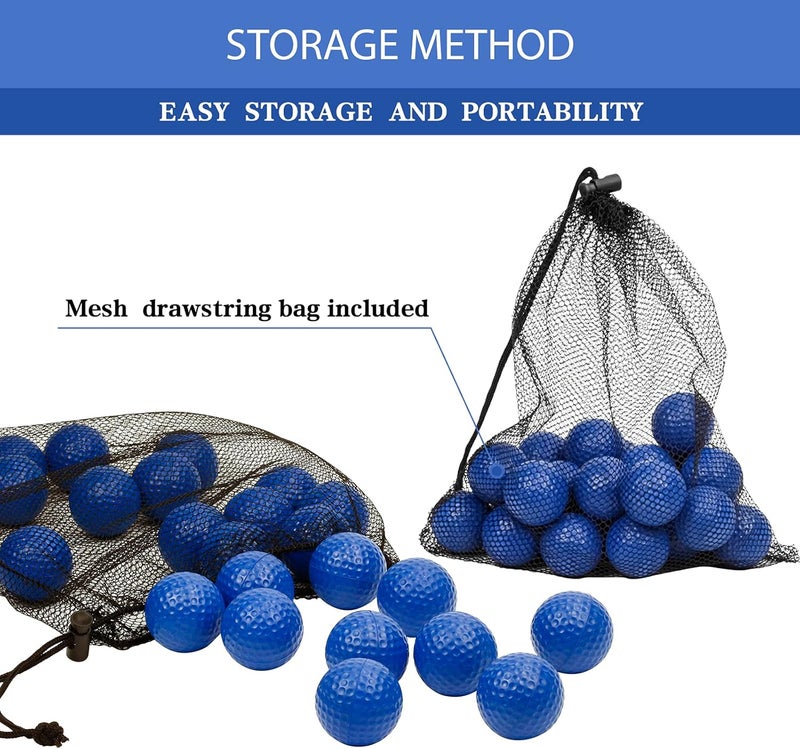 Bac-kitchen 40 Pack Foam Golf Practice Balls - Realistic Feel and Limited Flight Training Balls for Indoor or Outdoor - Image 4