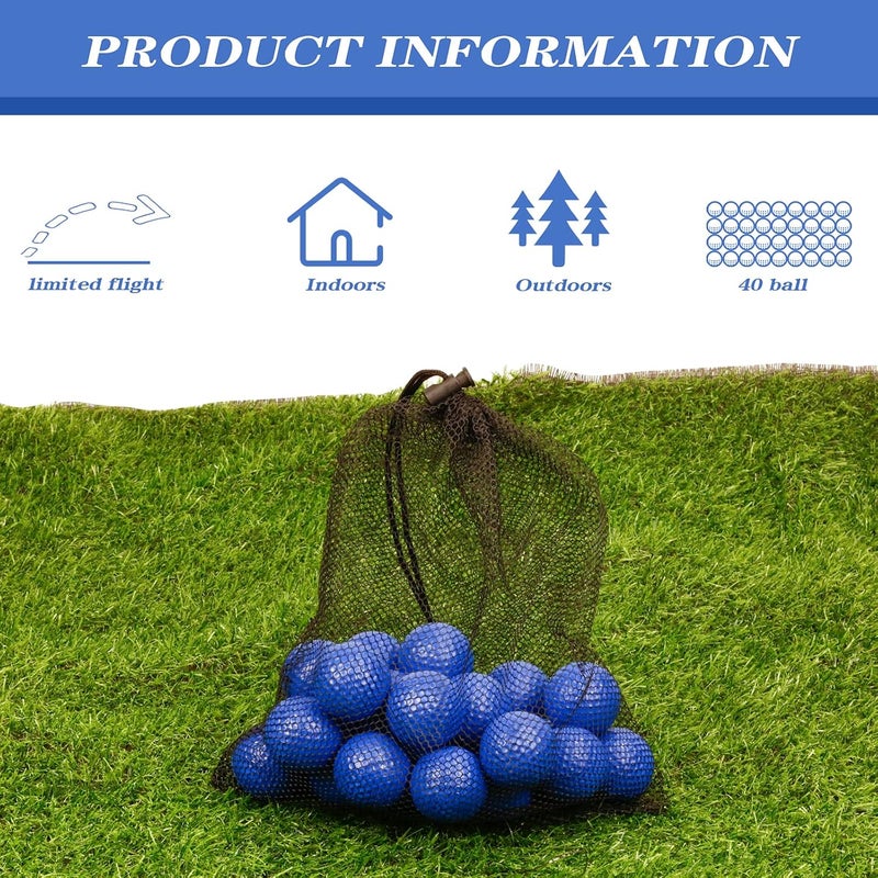 Bac-kitchen 40 Pack Foam Golf Practice Balls - Realistic Feel and Limited Flight Training Balls for Indoor or Outdoor - Image 5