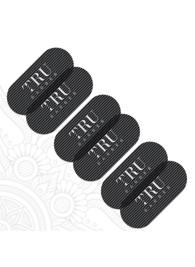 TRU BARBER TRU BARBER HAIR GRIPPERS BUNDLE PACK 6 PCS for Men and Women - Salon and Barber, Hair Clips for Styling, Hair holder Grips (Black)  - Image 1