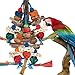BBjinronjy Bird ToysParrot Toys Exciting Chewing Fun for ParakeetsCockatielsConuresLovebirdsAfrican Gray Cockatoos And Other Small MediumSized Parrot Natural Corn Cob Sturdy Nut old bark - Image 3