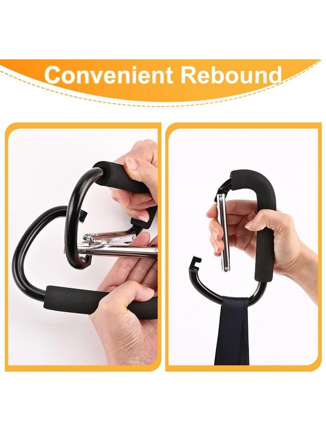 NEOACT 2 Pack Stroller Hooks,6.3" Large Stroller Clips,Stroller Hook for Hanging Diaper Bags and Shopping,Universal Stroller Accessories for Mommy,Large Carabiner Clip Heavy Duty - Image 4