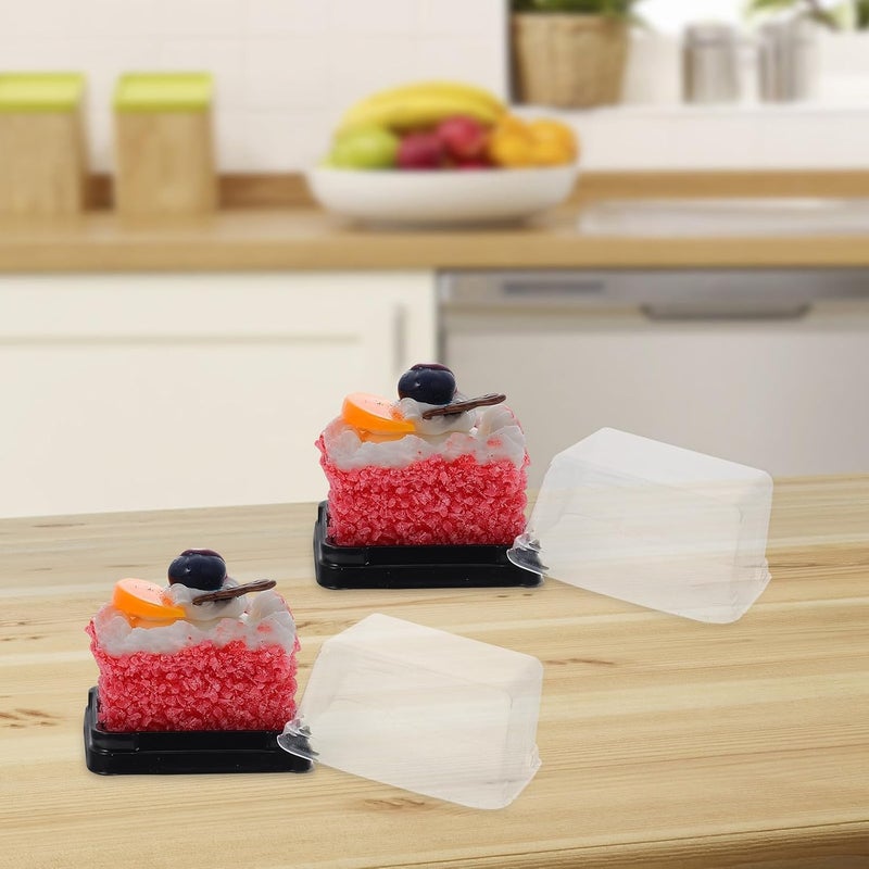 BESTonZON 100pcs Square 7.7x7.7x4.2cm Moon Cake Boxes with Insert Dessert Holder Egg-yolk Puff Packaging Disposable Bakery Take out Containers for Party and Home Use - Image 4