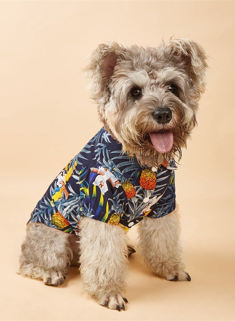 Loquat Squality Pet Dog Clothes Beach Shirts Casual Spring And Summer Clothes - Image 1