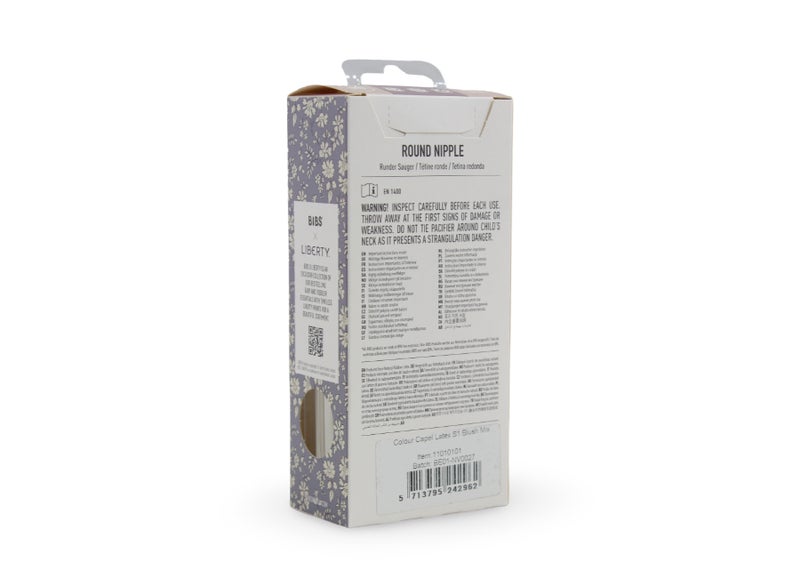 بيبس BIBS لهاية أطفال - x Liberty Colour 2 PACK Capel لاتكس مقاس 1 Blush Mix - Image 3
