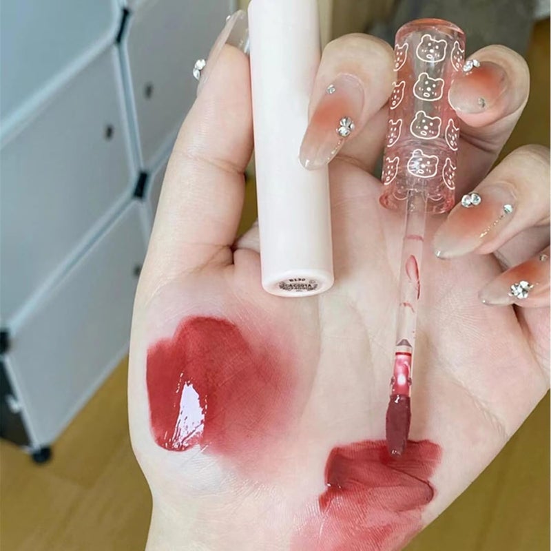 KWOLYKIM Glass Water Lifter Gloss, Hydrating Lip Gloss, Plumping Water Gloss Lip Gloss Moisturizing Sweet Lip Glaze Cherry Blossom - Image 3