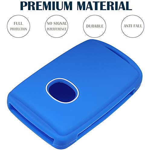 Lcyam Remote Key Fob Covers Durable Silicone Case Fits for 3 4 Keys on Side 2019 2020 Mazda 3 CX-30 CX-5 Mazda 6 CX70 CX90 (Black Black) - Image 5